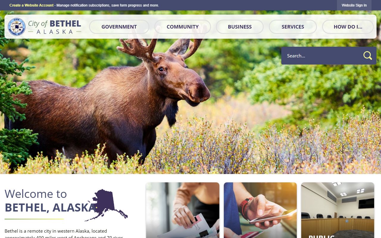 City of Bethel booking releases website